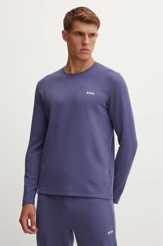 BOSS longsleeve lounge albastru 50479387