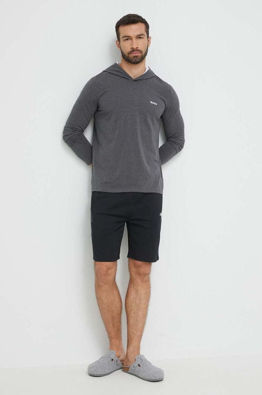 BOSS longsleeve lounge 50493995 szary AW23