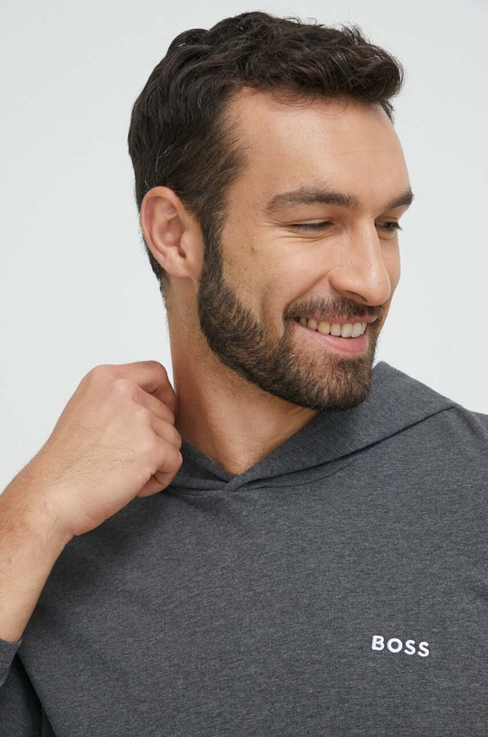 BOSS longsleeve lounge szary 50493995