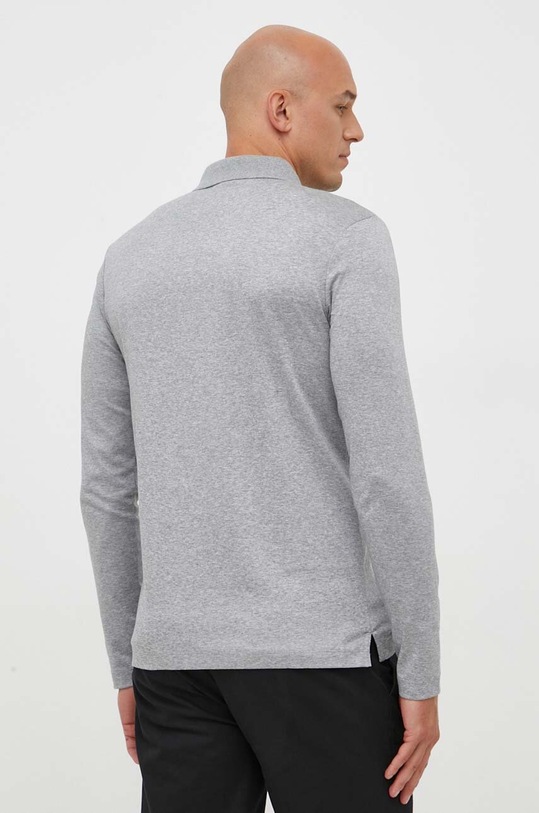 Oblečení Bavlněné tričko s dlouhým rukávem BOSS 50485162 šedá