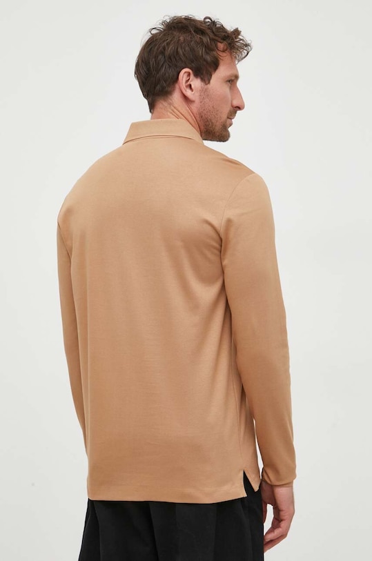 Odzież BOSS longsleeve bawełniany 50485162 beżowy