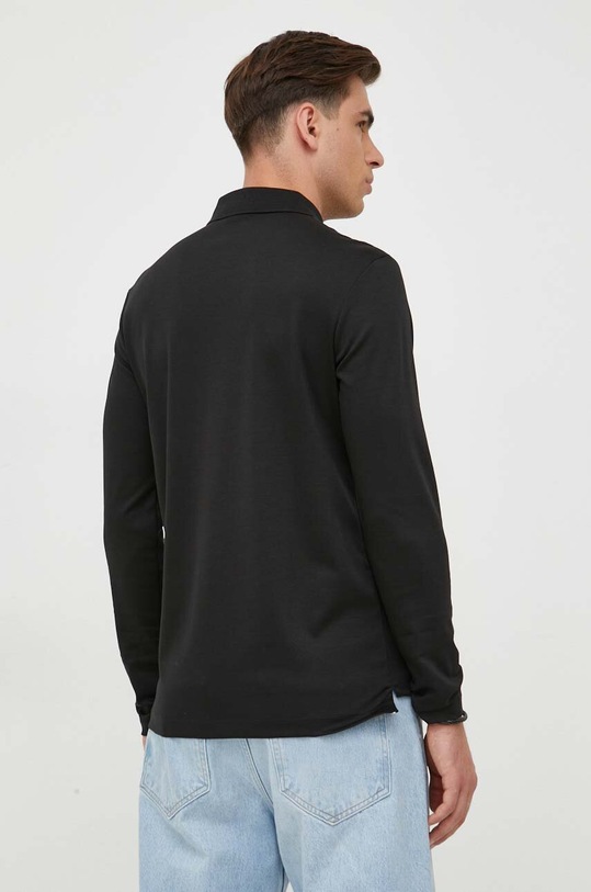 Oblečení Bavlněné tričko s dlouhým rukávem BOSS 50485162 černá