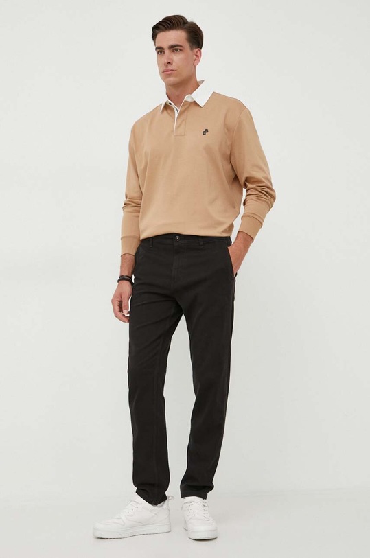 BOSS longsleeve 50494172 beżowy AW23