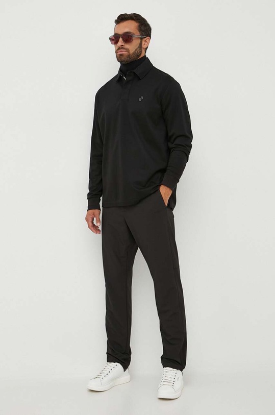 BOSS longsleeve 50494172 czarny AW23