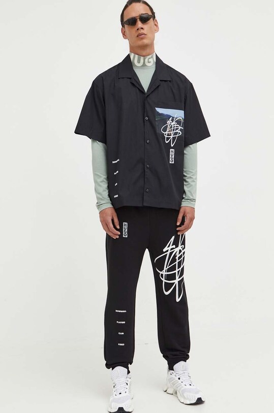 HUGO hosszú ujjú 50494128 zöld AW23