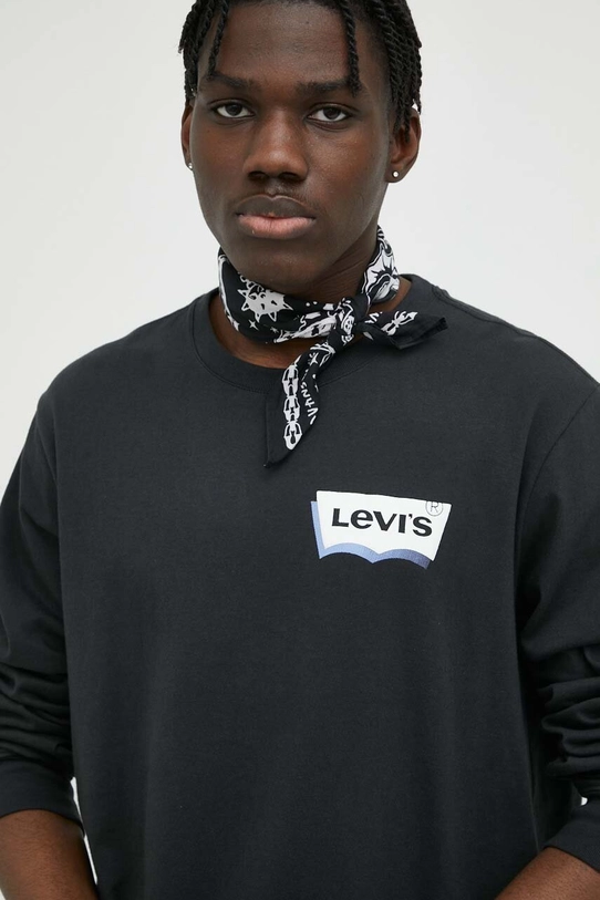 Levi's longsleeve bawełniany szary 16139.0094