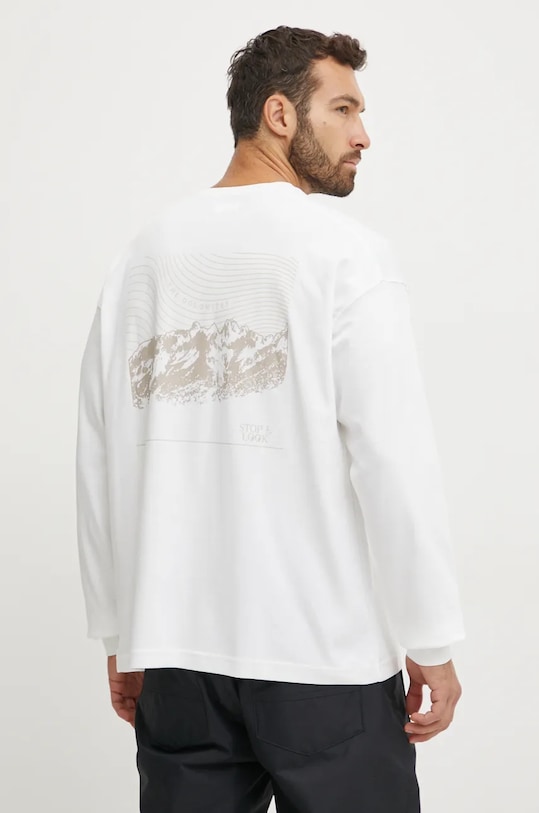 Tričko s dlhým rukávom Columbia relaxed biela 2029674