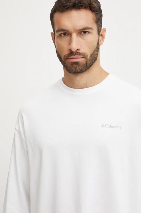 Oblečenie Tričko s dlhým rukávom Columbia 2029674 biela