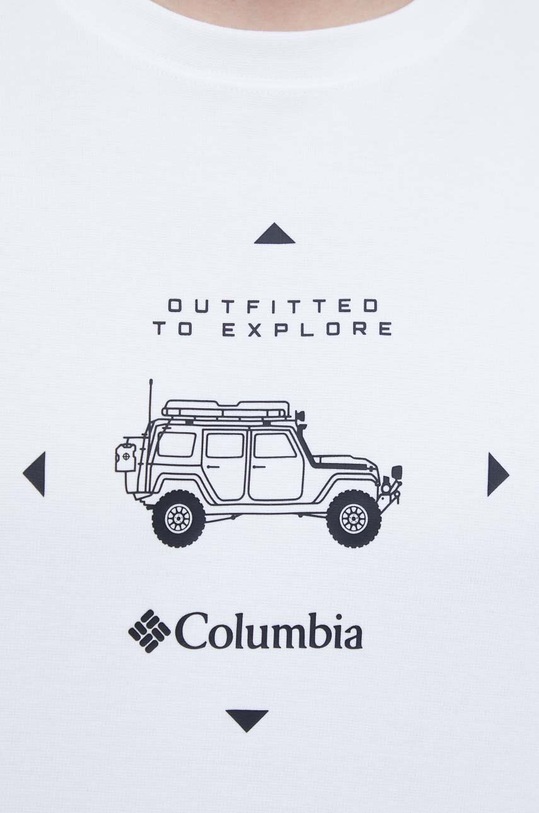 Tričko s dlhým rukávom Columbia 2029674 biela