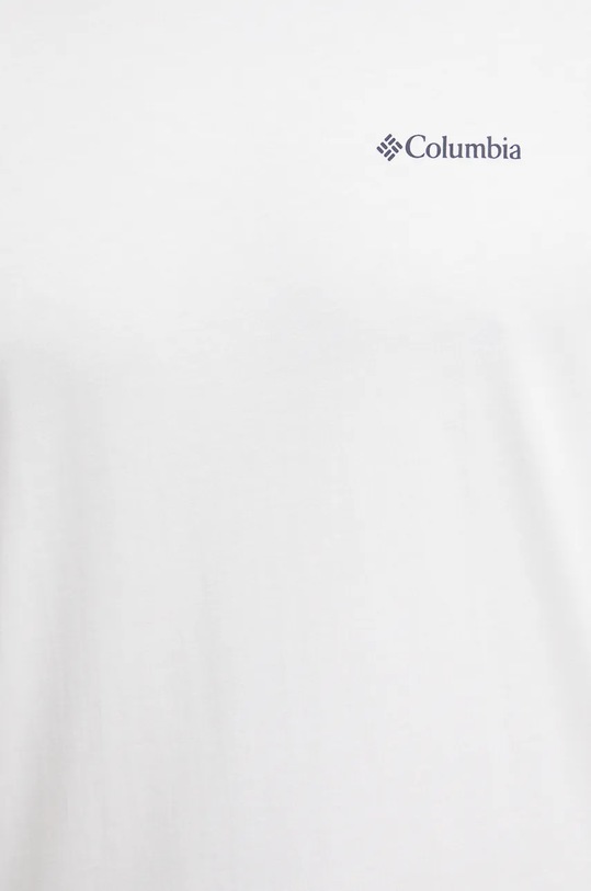 Bavlněné tričko s dlouhým rukávem Columbia bílá 2054553