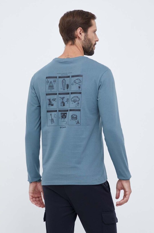Îmbrăcăminte Columbia longsleeve din bumbac 2054553 albastru