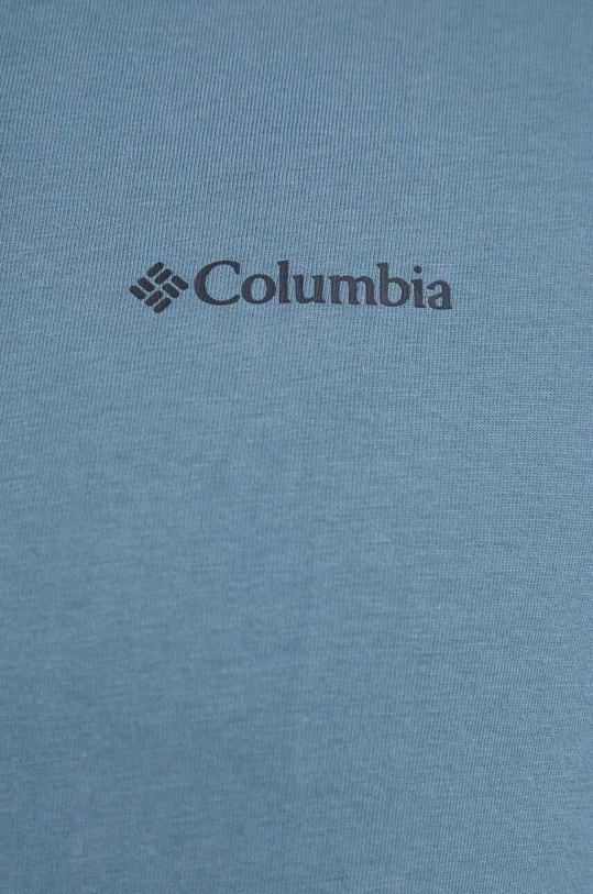 Columbia longsleeve bawełniany 2054553 niebieski