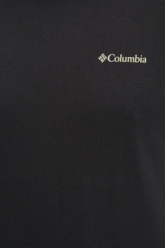 Columbia longsleeve bawełniany czarny 2054553