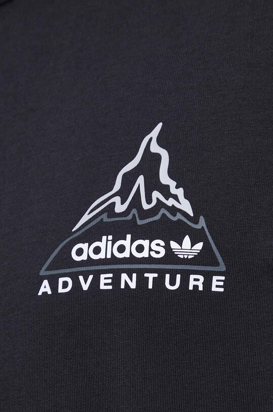 Хлопковый лонгслив adidas Originals IJ0713 чёрный
