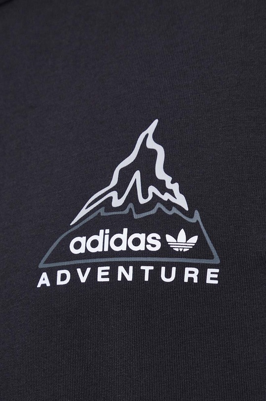 Bavlnené tričko s dlhým rukávom adidas Originals IJ0713 čierna