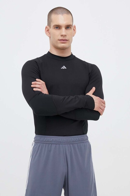 adidas Performance longsleeve treningowy Techfit COLD.RDY czarny IA1131