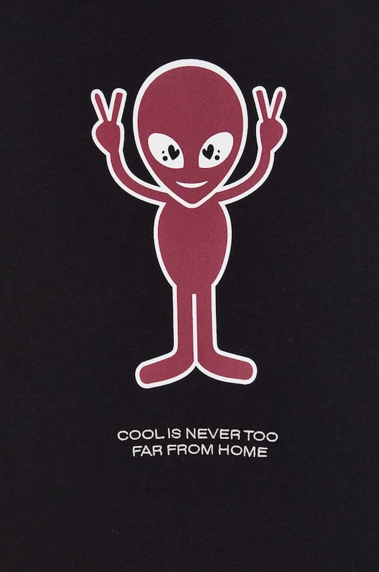 GCDS longsleeve bawełniany FW23M110189 czarny