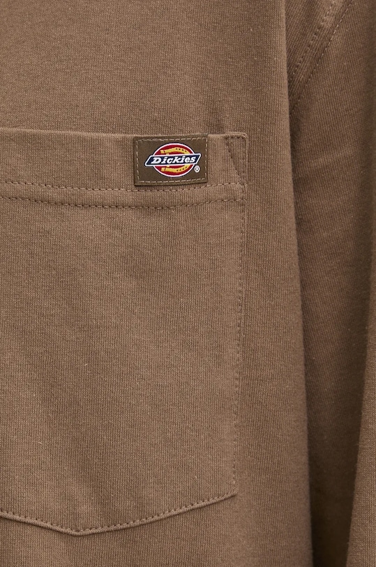 Pamučna majica dugih rukava Dickies DK0A4YGHBLK1 smeđa