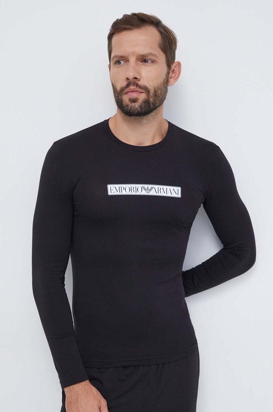 Emporio Armani Underwear longsleeve lounge 111023.3F517 negru AW23