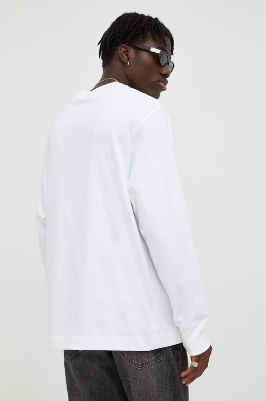 Odzież G-Star longsleeve bawełniany D23459.C784 biały