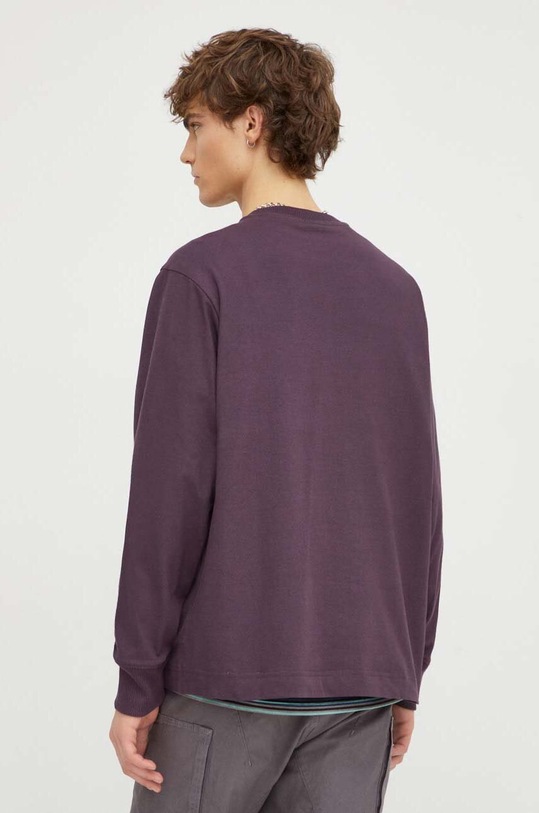 Odzież G-Star longsleeve bawełniany D23459.C784 fioletowy