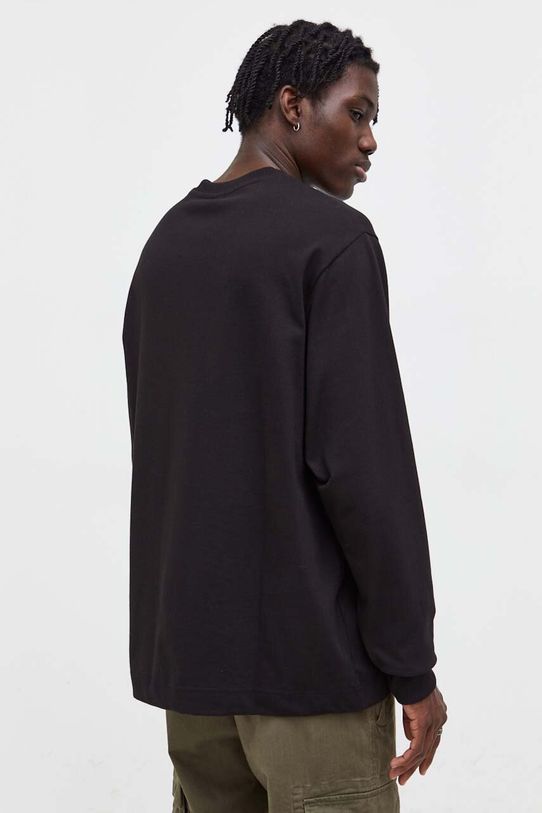 Oblečenie Bavlnené tričko s dlhým rukávom G-Star Raw D23459.C784 čierna