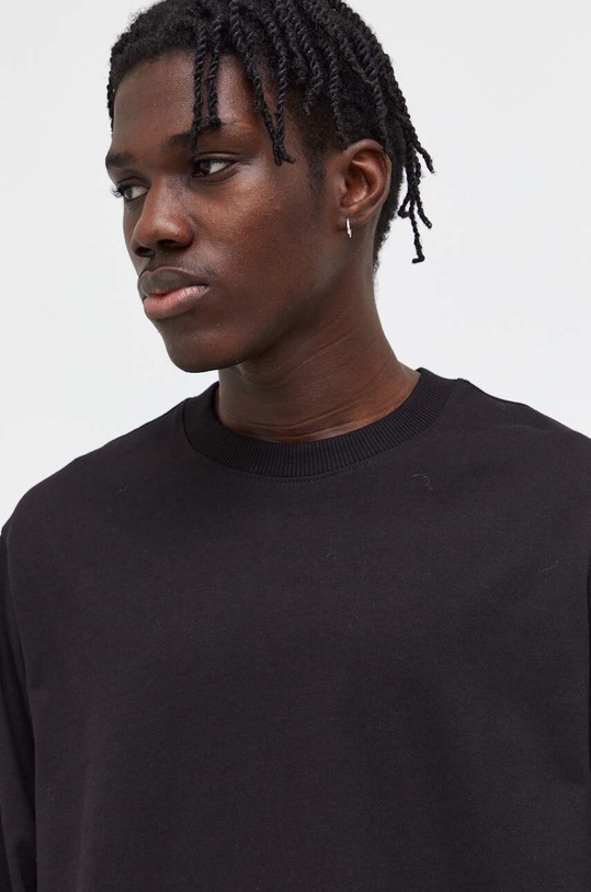 Хлопковый лонгслив G-Star чёрный D23459.C784