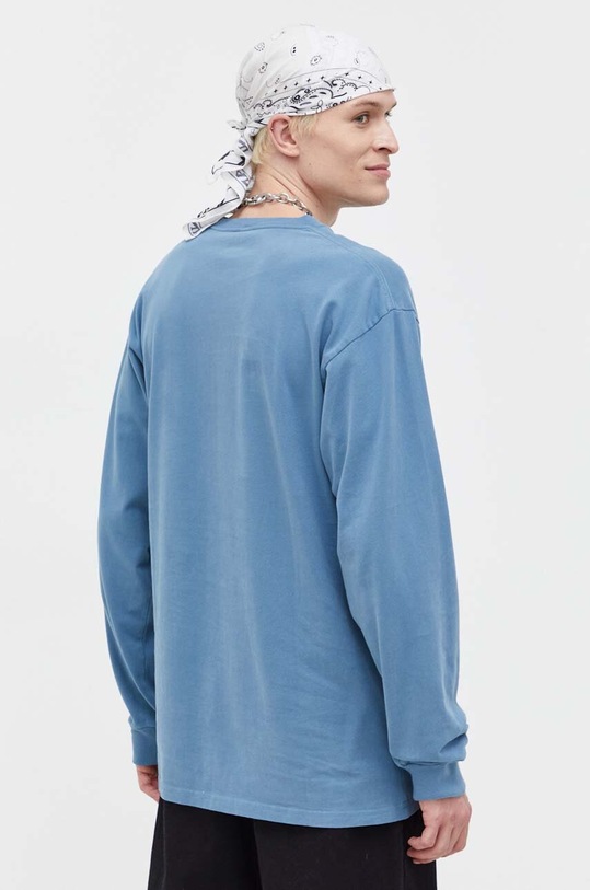 Oblečení Bavlněné tričko s dlouhým rukávem Vans VN0008TNJCN1 modrá