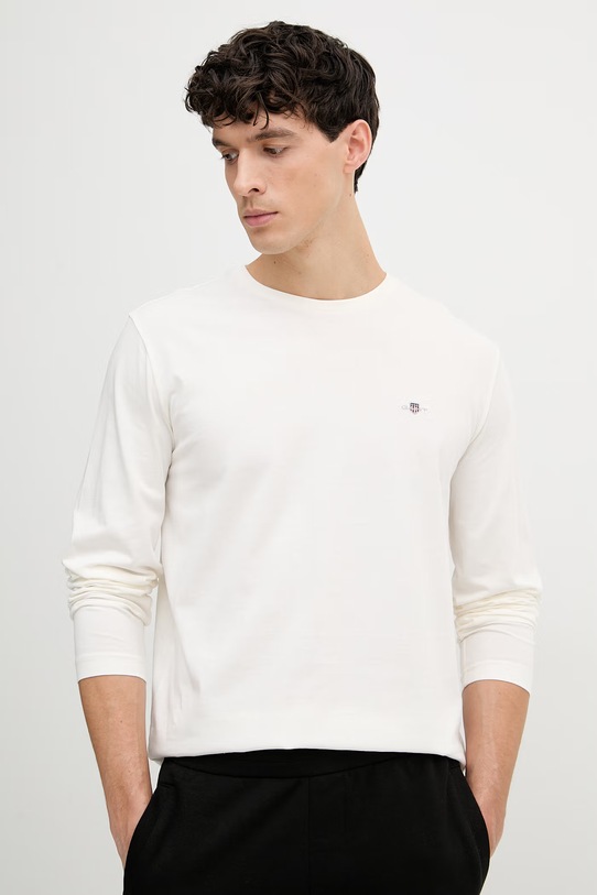 Gant longsleeve bawełniany beżowy 2004049