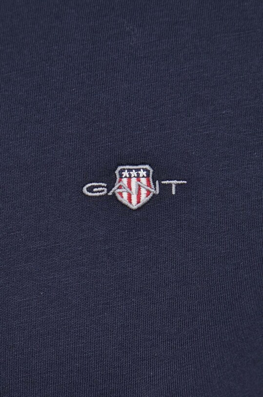 Бавовняний лонгслів Gant 2004049 темно-синій