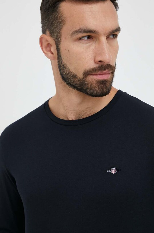 Gant longsleeve din bumbac negru 2004049