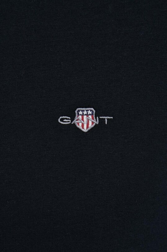 Бавовняний лонгслів Gant 2004049 чорний