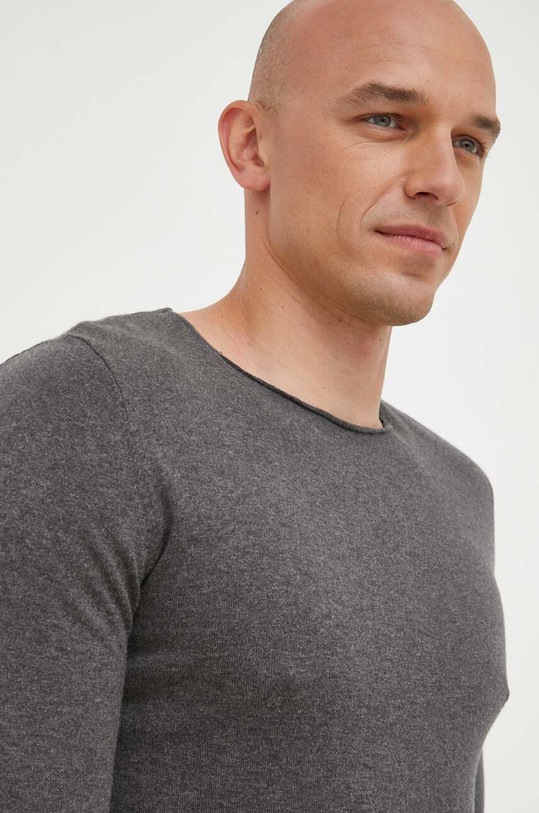 American Vintage sweter pozostałe szary MMARC85H23