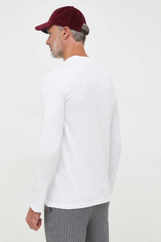 Odzież United Colors of Benetton longsleeve bawełniany 3U53J1F05.101 biały