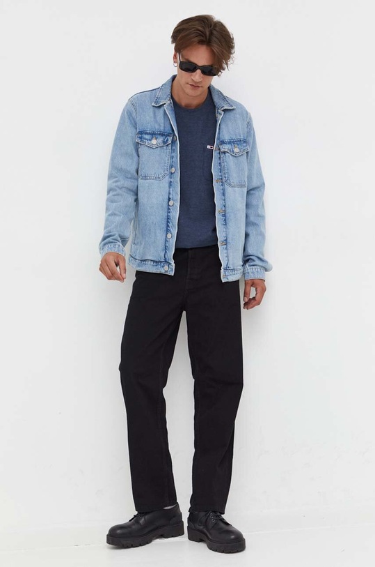 Tommy Jeans hosszú ujjú DM0DM17818 sötétkék AW23