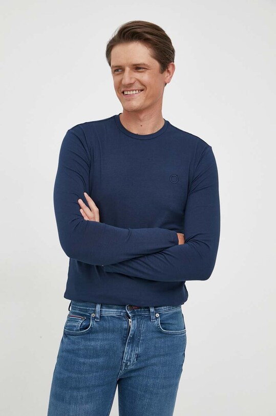 Лонгслив Trussardi regular тёмно-синий 52T00763.1T005652