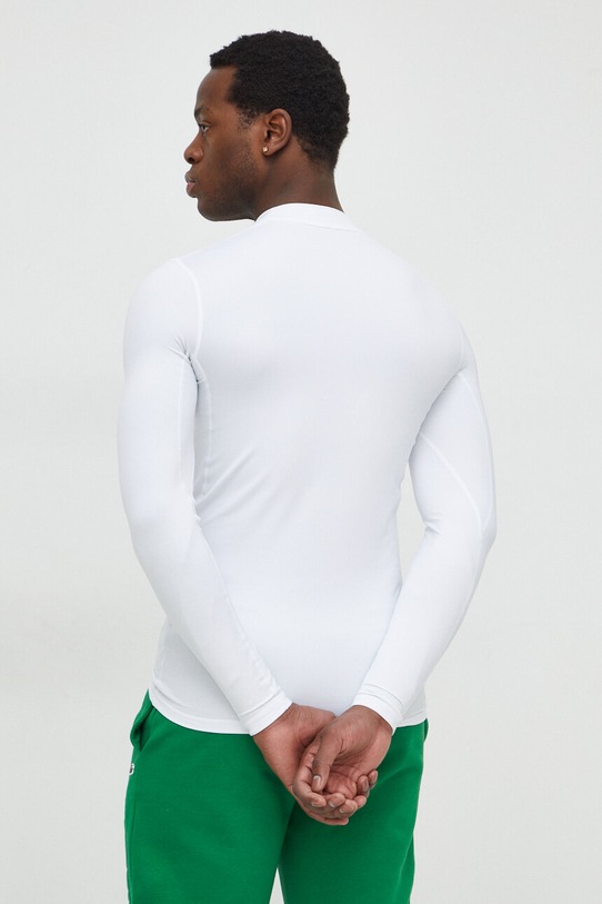 Oblečení Tričko s dlouhým rukávem Lacoste TH2744 bílá
