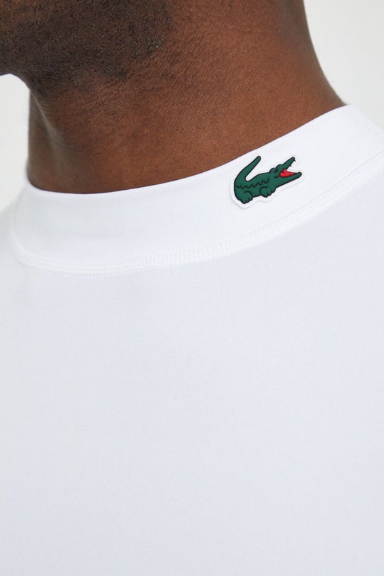 Tričko s dlouhým rukávem Lacoste bílá TH2744