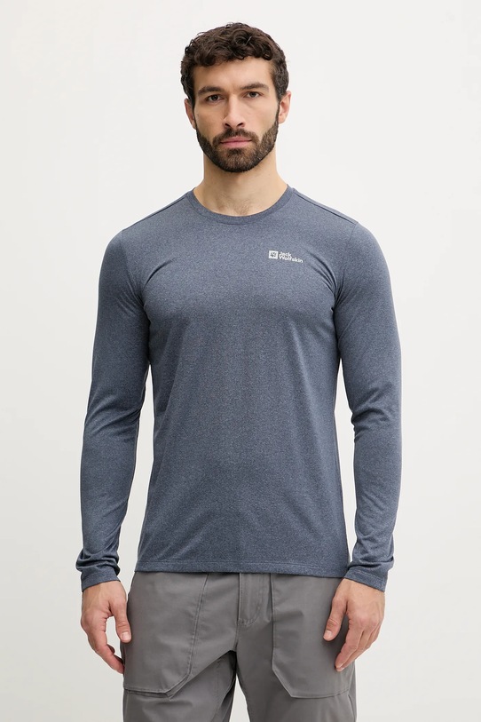 Jack Wolfskin longsleeve sportowy Sky Thermal granatowy 1808682