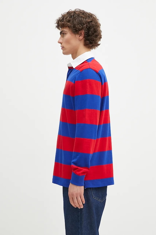 Polo Ralph Lauren a maniche lunghe da uomo in cotone 710717116 rosso SS26