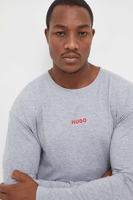 Домашна блуза с дълги ръкави HUGO сив 50502399