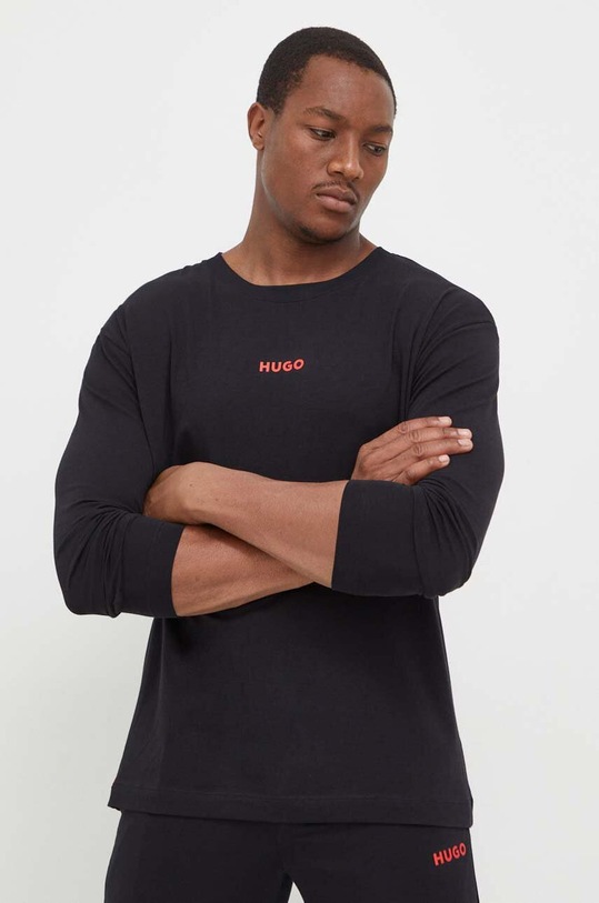 HUGO longsleeve lounge czarny 50502399