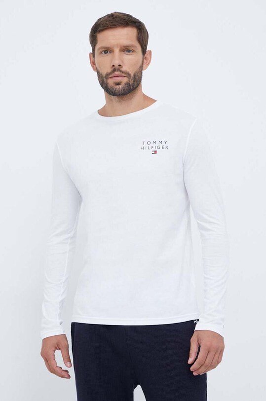 Tommy Hilfiger longlseeve lounge uni alb UM0UM02984