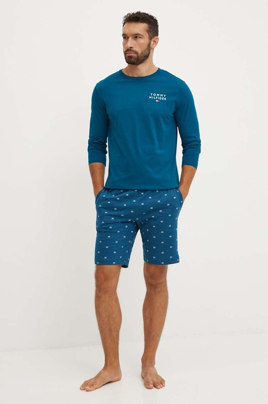 Tommy Hilfiger longlseeve lounge UM0UM02984 turcoaz AW24