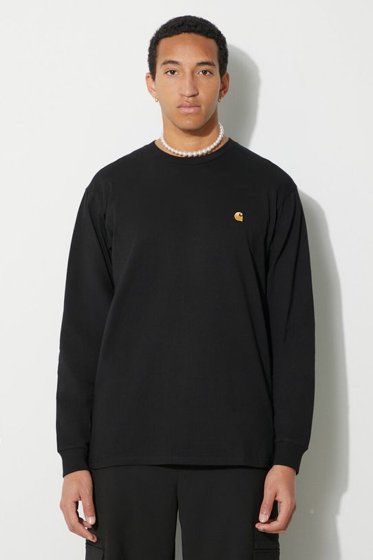 Βαμβακερή μπλούζα με μακριά μανίκια Carhartt WIP