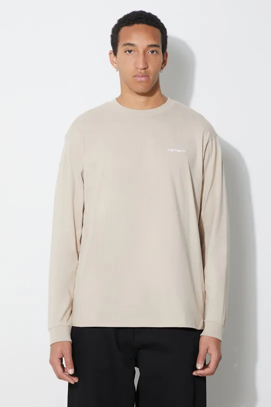 Carhartt WIP longsleeve bawełniany L/S Script Embroidery T-Shirt