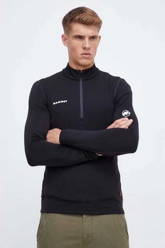 Športová mikina Mammut Aenergy ML Half Zip s elastanom čierna 1016.01100