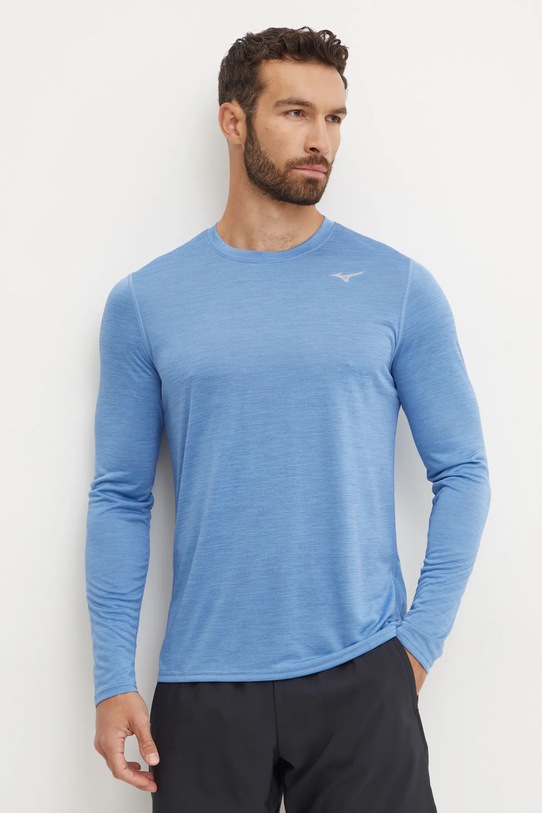 Mizuno longsleeve do biegania Impulse Core niebieski J2GAA520