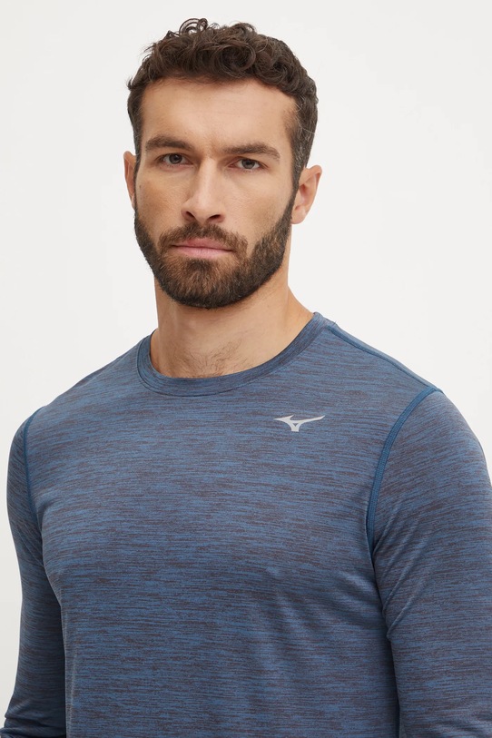 Mizuno longsleeve pentru alergare Impulse Core albastru J2GAA520