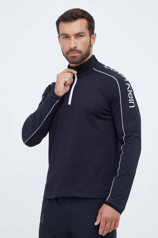 Лонгслів для тренувань Calvin Klein Performance regular чорний 00GMF3K209